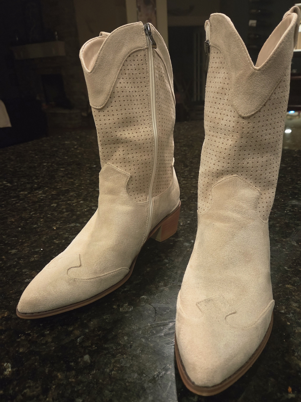 Cute and Comfy Tan Boots With Gel  Filled Sole.